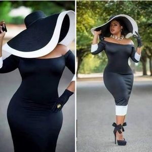 Black and white dress